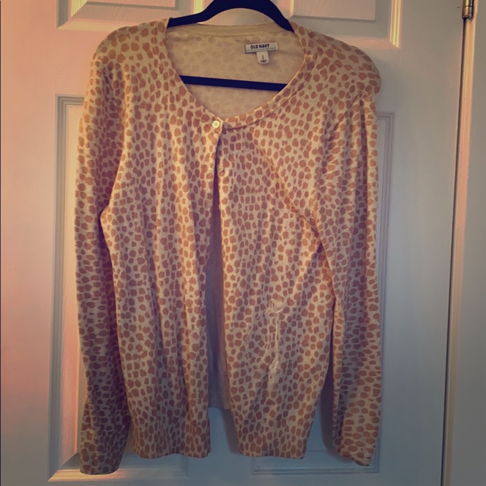 Leopard print Buttoned Down cardigan